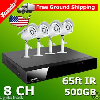   Channel DVR 4 Outdoor Home Surveillance Security Camera System 500GB