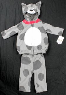 NWT CARTERS Infant Baby Boy Gray Puppy Dog Halloween Costume size 6 9 