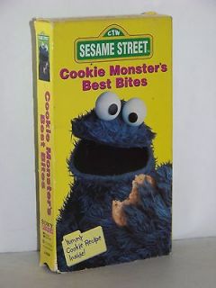 Sesame Street Cookie Monsters Best Bites vhs children movie