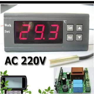 AC220V 220V Digital LCD Thermostat Temperature Regulator Controller 