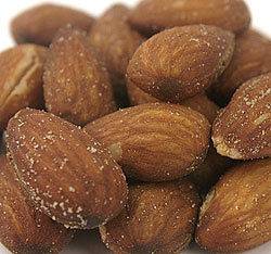 ROASTED AND SALTED CALIFORNIA ALMONDS ~ NUTS ~ 1LB.