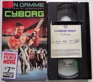 Cyborg (VHS, 1989, Movie Time)   VAN DAMME   NEW