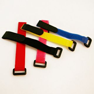 Durable 10 Velcro Hook Loop Reusable Cable Tie Down Straps Kit 8 inch