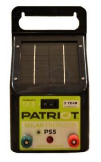 NEW Patriot PS5 Solar Electric Fence Energizer Charger