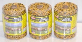 Lot of 3   Parmak 656 Portable Electric Fence Wire Baygard PM 121 1 