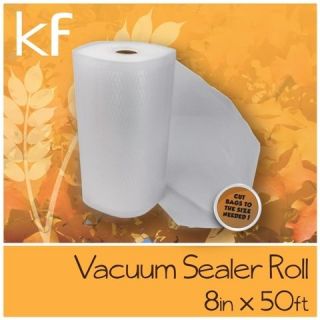 Full Case (12) 8 x 50 Vacuum Seal Bag Rolls 3.5mil Commercial Grade 
