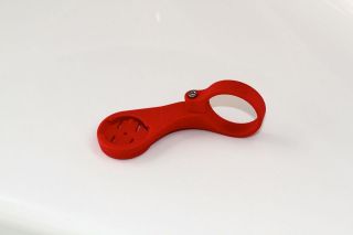 Garmin 200 / 500 Edge Computer Mount for Road Bars in Red   SRM Style