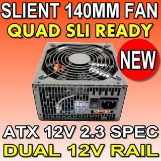 Quiet 1000 Watt Intel AMD PC ATX Power Supply Quad SLI