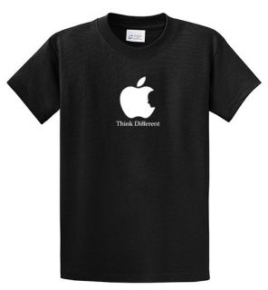   Steve Jobs Silhouette Think Different T Shirt Tee Apple Logo/genius