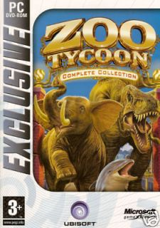 ZOO TYCOON COMPLETE COLLECTION 3 GAMES PC XP (DVD ROM)