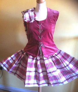 HIGHLAND DANCE DANCING ABOYNE OUTFIT AGES APPROX 8 AND 12 NEW