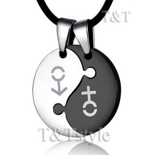 Stainless Steel YING&YANG Pendant Necklace For Couple (NP70)