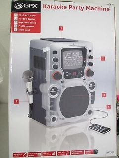 GPX JM250S Party Machine CD+G Karaoke System w/ Monitor