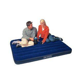 Intex Classic Downy Full Size Camping Sleepover Air Bed Comfy Mattress 