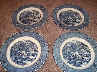 currier and ives plate in Pottery & Glass