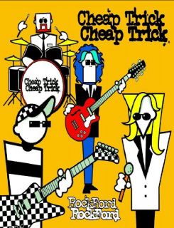 CHEAP TRICK Rockford rock roll music icon glossy photo t shirt