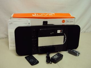iLive IHP310B Home Music System with CD Player and Ipod Iphone Docking 