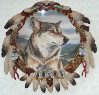 Spring Majesty Protector of the Wolf Hamilton Plate Collection 3D 