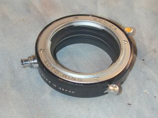 Genuine Konica Auto Ring for use with bellows and AR lens