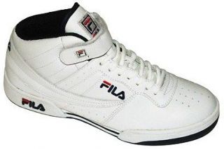 FILA F 13 HIGH TOP TRAINERS WHITE UK SIZE 6 , 7 , 8 , 9 , 10 , 11