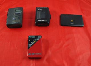 Lot of 3 Vintage Portable Radios Koss Sony Walkman Tape & Royal 