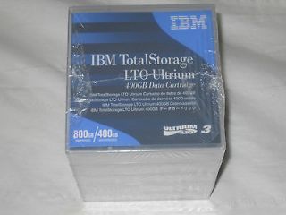 IBM LTO 3 Tape, LTO, Ultrium 3, 400GB/800GB (NEW) #24R1922 (5 PACK)