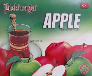3x500gr BEKIRAGA Turkish Instant Apple Flavour Drink Tea Cay over 3 lb