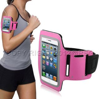 Premium Green Running Sports Gym Armband Case Cover For Apple iPhone 5 
