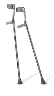 Medline Aluminum Forearm Crutches Pair Adult Child NEW