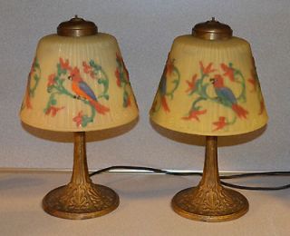 antique bird lamp in Antiques