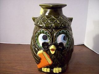 vintage owl cookie jar in Collectibles