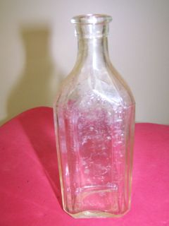 Antique KNOXALL CLEAR GLASS 3IV MEDICINE BOTTLE with MEASURES Look