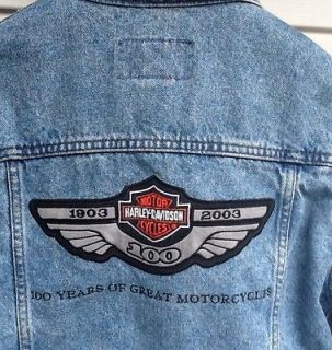 Harley Davidson 100th Anniversary Denim Jacket Medium