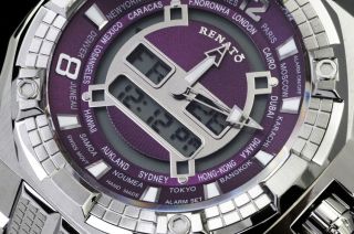 Renato Mostro Analog Digital watch HAND MADE, Swiss Movement, Limited 
