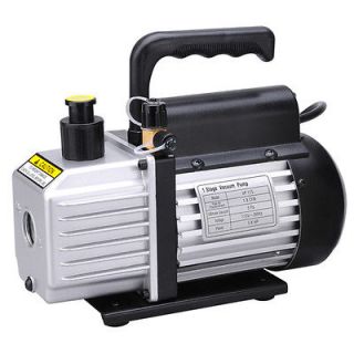 Single Stage Rotary Vane Vacuum Pump 1/4HP Refrigerant HVAC R134a 