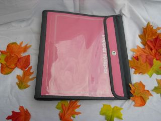 Pink Mead 3 ring Trapper keeper school customize 12~1/8 X 11~5/8 5 