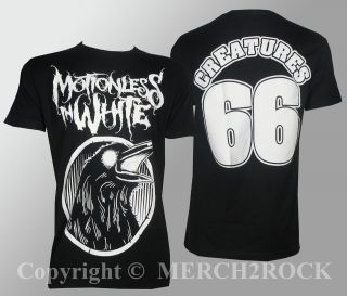 Authentic MOTIONLESS IN WHITE Raven T Shirt S M L XL 2XL 3XL Licensed 