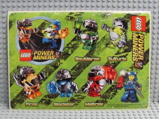 NEW Lego Minifig Power Miners SCRAPBOOK STICKERS Rock Monsters/Cryst 