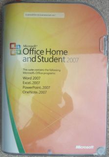 microsoft office home and student 2007 in Office & Business