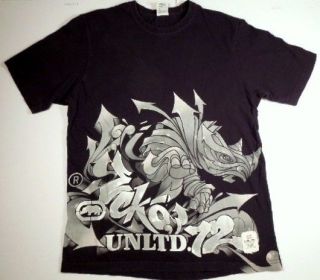 Ecko Unltd. 72 T Shirt Mens LARGE Graffiti Rhino Big Logo Classic Tee 