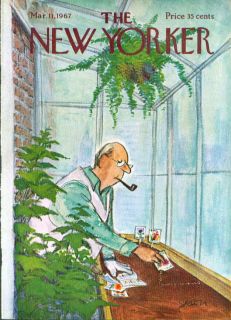 New Yorker cover Saxon planting seeds 3/11 1967