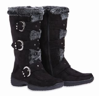 Max Collection Suede Boots With Faux Fur For Women (Janet)