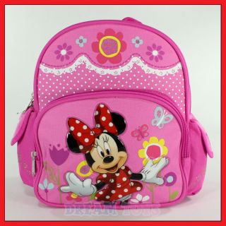 Disney Minnie Mouse Flowers 10 Mini Backpack Girls Book Bag Toddler