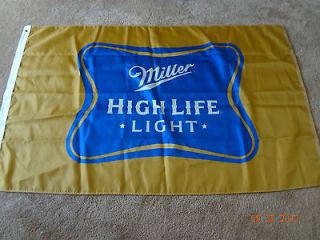 Neat,Large MILLER HIGH LIFE LIGHT Beer Cloth Banner