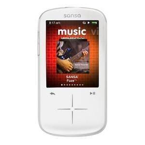 Sandisk Sansa Fuze Plus 8GB WHITE MP4 Media Player