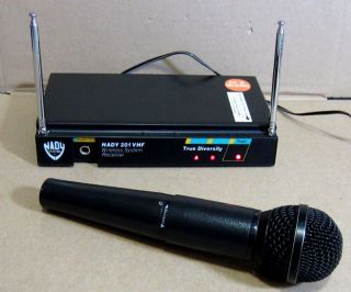 Nady Pro Wireless Microphone System 201 VHF True Diversity + HT 10 Mic 