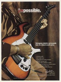 1997 Parker Nitefly Guitar Possible Print Ad