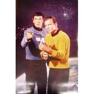 Star Trek Classic TV Series Kirk & Spock Phaser Poster