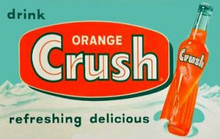 ORANGE CRUSH   Vintage 40s Soda Pop Fridge Magnet