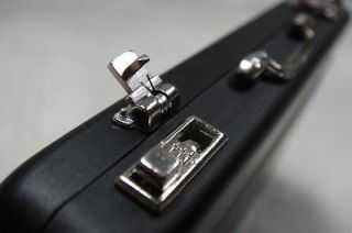 Black Aluminum Mini Suitcase Briefcase Business ID Card Holder Wallet 